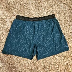 Janji Running Shorts Mens L Green Pattern Lightweight Athletic Performance